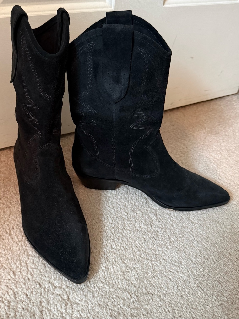 Rebecca Minkoff Kaiegan Western Boot in Black 38.5